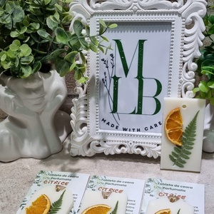 Set de 3 tablete parfumate din ceara - Citrice - casă & stil de viață - lumânări, parfumuri, arome - ceară parfumată - Artynos.ro