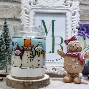 Borcan Prieteni de Zapada - crăciun - decorațiuni de crăciun de casă - lumânări parfumate de crăciun - Artynos.ro