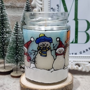 Borcan Prieteni de Zapada - crăciun - decorațiuni de crăciun de casă - lumânări parfumate de crăciun - Artynos.ro