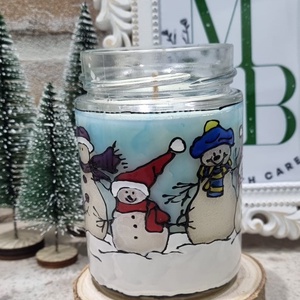 Borcan Prieteni de Zapada - crăciun - decorațiuni de crăciun de casă - lumânări parfumate de crăciun - Artynos.ro