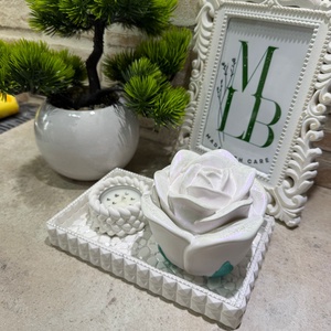 Set Cutie Trandafir - casă & stil de viață - accesorii pentru decorat casa - decorațiuni de masă și decorațiuni pentru rafturi  - boluri din ceramică, boluri decorative - Artynos.ro