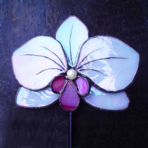 3 Tiffany Orchidea aranjament din flori veșnice - casă & stil de viață - accesorii pentru decorat casa - suport de flori - buchete de flori - Artynos.ro