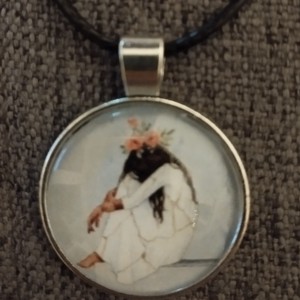 Colier cu lentile de sticla cu motiv kincugi, , , ARTYNOS