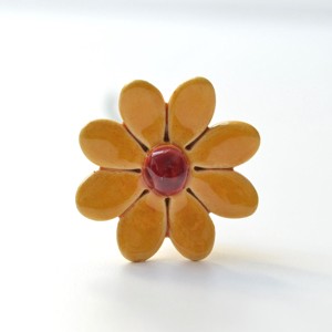 Daisy, floare din ceramică - casă & stil de viață - decorațiuni de casă - accesorii florale - flori la fir - Artynos.ro