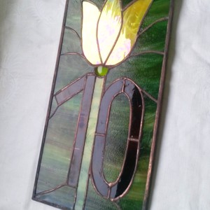 Placa cu numarul casei tulipwood tiffany, , , ARTYNOS