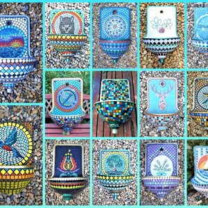 REKREDENC - Design mozaic, fântână de perete veche renovată, fântână -  - Artynos.ro