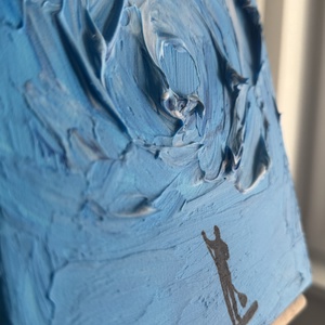 SURF / Tablou structurat handmade  - casă & stil de viață - decorațiuni de casă - picturi murale - tablouri/picturi pe pânză - Artynos.ro