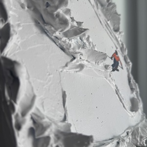 SKI/ Tablou handmade 3D structurat - casă & stil de viață - decorațiuni de casă - picturi murale - tablouri/picturi pe pânză - Artynos.ro