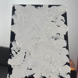 CONTRAST /  Tablou handmade sculptural in relief 3d texturat - Artynos.ro