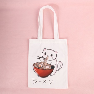 Geanta tote cu pisica ramen - geantă și husă - geantă pentru cumpărături - geantă shopper, geantă tote, geantă textilă - Artynos.ro