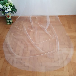 FTY51/52 - 1 rétegű szegetlen menyasszonyi fátyol 300x150cm - hófehér és ekrü - accesorii nuntă - accesorii de nuntă - voal mirese - Artynos.ro