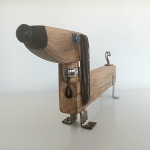 Sweet teckel - arte vizuale și accesorii  - sculptură - statuie lemn - Artynos.ro