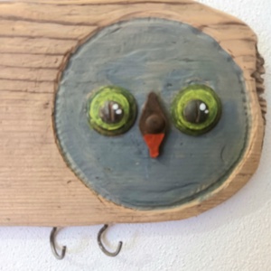 Bufnita - arte vizuale și accesorii  - sculptură - statuie lemn - Artynos.ro