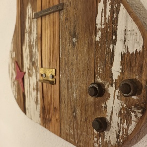 Chitara decorativa - casă & stil de viață - accesorii pentru decorat casa - picturi murale - artă de perete din lemn - Artynos.ro