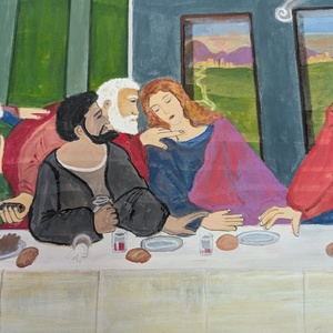 Cina cea de taina - arte vizuale și accesorii  - picturi - pictură acrilică - Artynos.ro