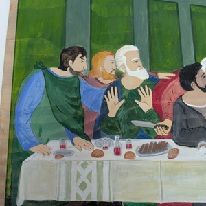 Cina cea de taina - arte vizuale și accesorii  - picturi - pictură acrilică - Artynos.ro