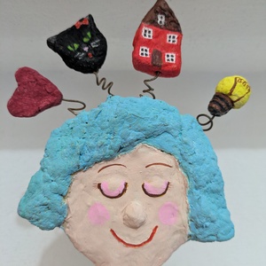 Decoratiune papier maché - arte vizuale și accesorii  - sculptură - sculpturi și figurine din ceramică - Artynos.ro