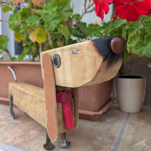 Teckel cu cravata rosie - casă & stil de viață - accesorii pentru decorat casa - decorațiuni de masă și decorațiuni pentru rafturi  - sculptură de carte, carte pliată - Artynos.ro