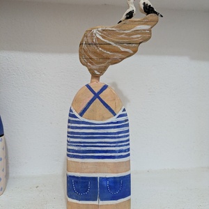 Figurina cu pescarusi - arte vizuale și accesorii  - sculptură - sculpturi și figurine din ceramică - Artynos.ro