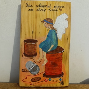 Ingeras. Pictura pe lemn. - Artynos.ro