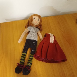 Papusa crosetata - jucării și echipamente pentru copii - plușuri - păpușă croșetată, păpușă de pluș - Artynos.ro