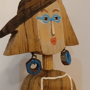 Figurina lemn - arte vizuale și accesorii  - sculptură - statuie lemn - Artynos.ro