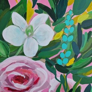 Tablou flori - arte vizuale și accesorii  - picturi - pictură acrilică - Artynos.ro