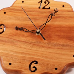 Ceas de perete din lemn, ceas din lemn rustic, -  - Artynos.ro