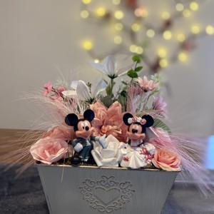 Decoratiuni pentru masa Disney Mickey si Minnie , Casa & Stil de viata, Decoratiuni de casa, Accesorii florale, Cutii cu flori, , ARTYNOS