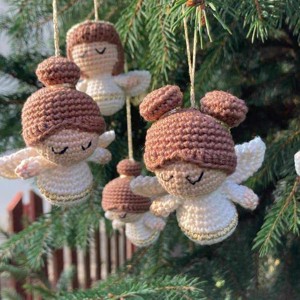 Ornament înger croșetat -  - Artynos.ro
