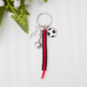 Breloc, decor pentru geanta - Fotbal rosu/negru, , , ARTYNOS