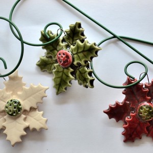 Ornament pentru bradul de Crăciun, floarea lui Moș Crăciun, decorațiuni de Crăciun -  - Artynos.ro