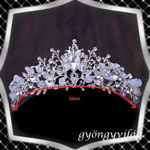 Seturi de bijuterii: set de bijuterii pentru nuntă, mireasă, casual + diademă ES-SZT26-1e - accesorii nuntă - bijuterii mireasă - set bijuterii de mireasă - Artynos.ro