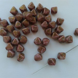 Margele din sticla ceha - 6mm - 60 buc / pachet - marmura, , , ARTYNOS