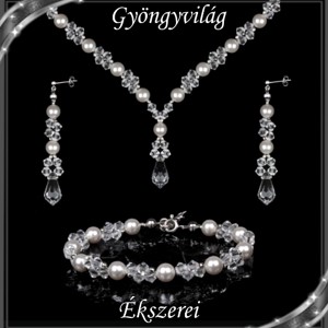 Seturi de bijuterii: nunta, mireasa, set de bijuterii casual, cristale swarovski SSZ-ESWF 05-1 - Artynos.ro