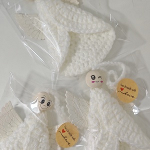 Ingeras crosetat aripi mici, Accesorii de Craciun, Decoratiuni de Craciun de casa, Decoratiuni pentru pomul de Craciun, Crosetat, ARTYNOS