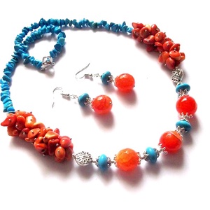 set agate ,coral si turcoaz 44868 - Artynos.ro