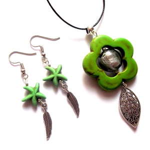 set cu howlite verde 43588, Bijuterii, Seturi de bijuterii, Confecționarea bijuteriilor, ARTYNOS