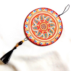 ornament pe lemn mandala 43328, Casă & Stil de viață, Accesorii pentru decorat casa, Decorațiuni de pereți, decorațiuni suspendate, Hărți perete, Decoupage, transfer și tehnici șervețel, ARTYNOS