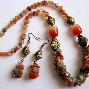 set agate si aventurin 25971, Bijuterii, Seturi de bijuterii, Confecționarea bijuteriilor, ARTYNOS