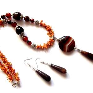 set agate si coral 42441 - Artynos.ro