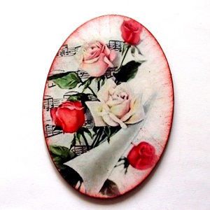 Magnet frigider cu trandafiri 41685, Casă & Stil de viață, Accesorii pentru echipamente de bucătărie, Decorații de bucătărie, Magneți de frigider, Decoupage, transfer și tehnici șervețel, ARTYNOS
