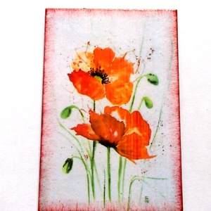 Magnet frigider cu maci 41255, Casă & Stil de viață, Accesorii pentru echipamente de bucătărie, Decorații de bucătărie, Magneți de frigider, Decoupage, transfer și tehnici șervețel, ARTYNOS