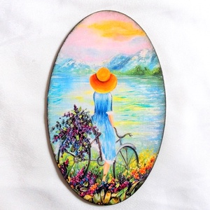 Tablou pe lemn 41790, Casă & Stil de viață, Accesorii pentru decorat casa, Picturi murale, Tablouri/picturi pe pânză, Decoupage, transfer și tehnici șervețel, ARTYNOS