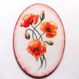 Magnet frigider cu maci 41260, Casă & Stil de viață, Accesorii pentru echipamente de bucătărie, Decorații de bucătărie, Magneți de frigider, Decoupage, transfer și tehnici șervețel, ARTYNOS