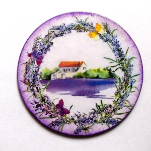 Magnet frigider lavanda 41268, Casă & Stil de viață, Accesorii pentru echipamente de bucătărie, Decorații de bucătărie, Magneți de frigider, Decoupage, transfer și tehnici șervețel, ARTYNOS