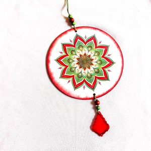 ornament pe lemn mandala 40985 - casă & stil de viață - accesorii pentru decorat casa - decorațiuni de pereți, decorațiuni suspendate - decorațiuni suspendate - Artynos.ro