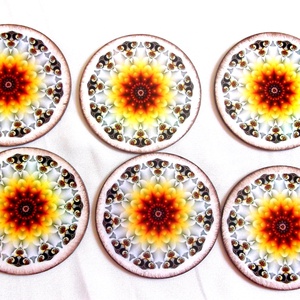 suporturi pahare mandala 40963, Casă & Stil de viață, Accesorii pentru echipamente de bucătărie, Accesorii de servire, Suporturi pahare, Decoupage, transfer și tehnici șervețel, ARTYNOS