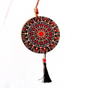 ornament pe lemn mandala 40970 - casă & stil de viață - accesorii pentru decorat casa - decorațiuni de pereți, decorațiuni suspendate - decorațiuni suspendate - Artynos.ro