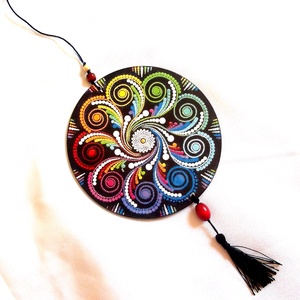 ornament pe lemn cu mandala 40946, Casă & Stil de viață, Accesorii pentru decorat casa, Decorațiuni de pereți, decorațiuni suspendate, Decorațiuni suspendate, Decoupage, transfer și tehnici șervețel, ARTYNOS